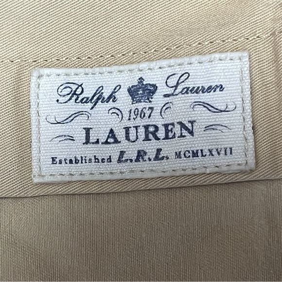 Lauren Ralph Lauren Women’s Belted Utility Khaki Button-Up Shirt Dress Size L - Picture 10 of 11